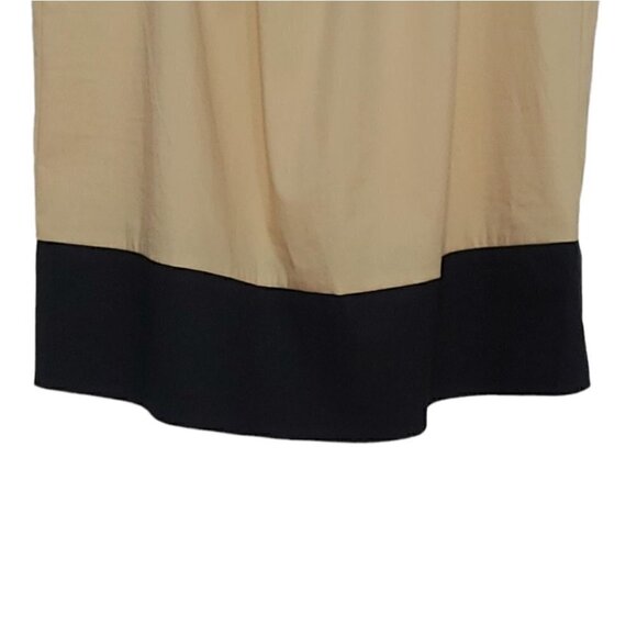 NWT DKNY Straw black off shoulder elastic neckline tiered short sleeves - Picture 7 of 16